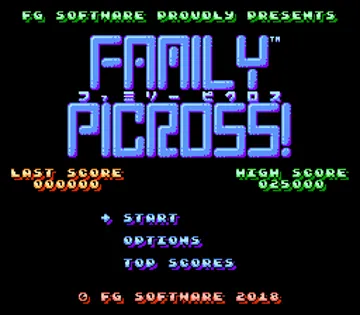 Family Picross (World) (Aftermarket) (Unl) screen shot title